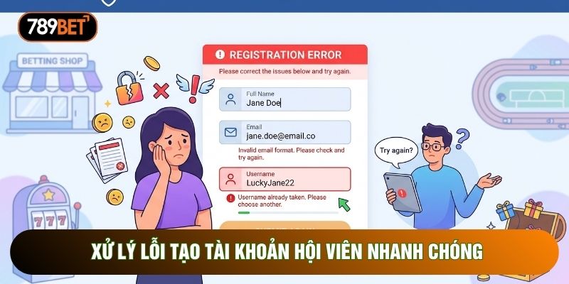 Xử lý lỗi tạo tài khoản hội viên nhanh chóng Xử lý lỗi tạo tài khoản hội viên nhanh chóng